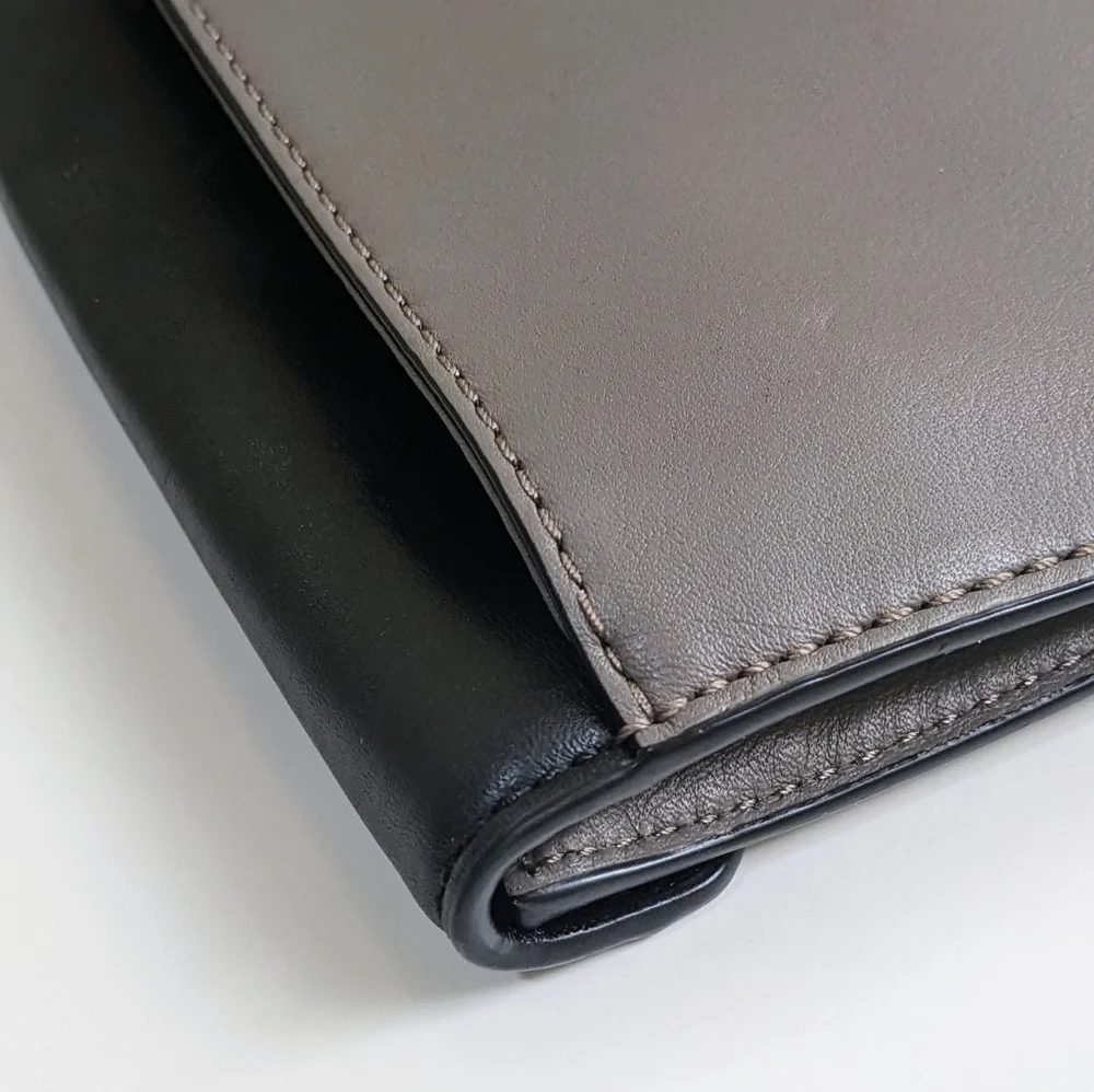 Michael Kors Evening Envelope Clutch Shoulder Handbag w/Chain.   Leather - Picture 10 of 14